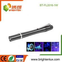 Factory Custom Made Good Aluminium Handheld 390nm-395nm led uv torche stylo